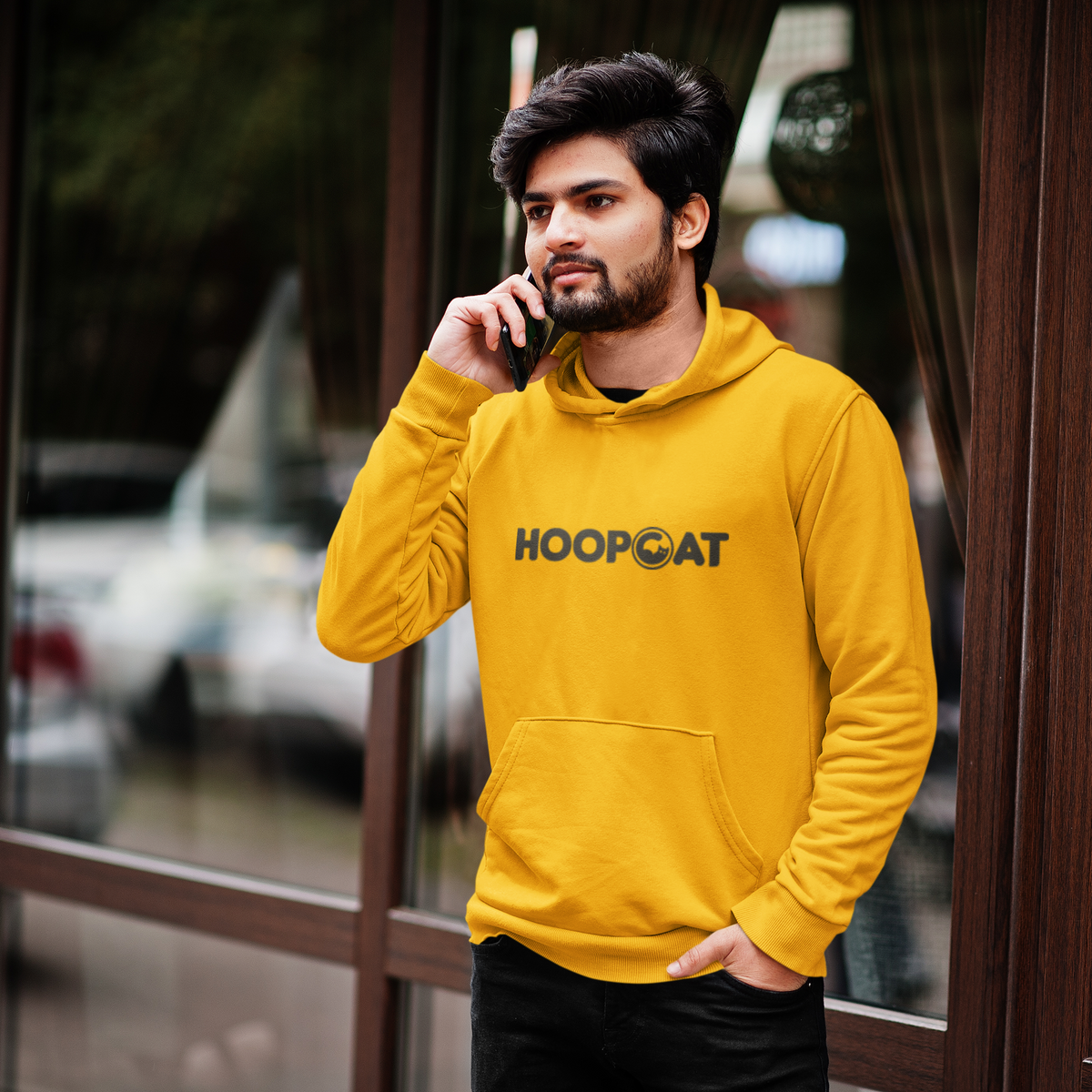 Hoopcat Golden Yellow Hoodie for Men