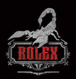 Rolex Melange Gray Half Sleeve T-Shirt for Men