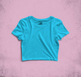 Sky Blue Crop Top for Women