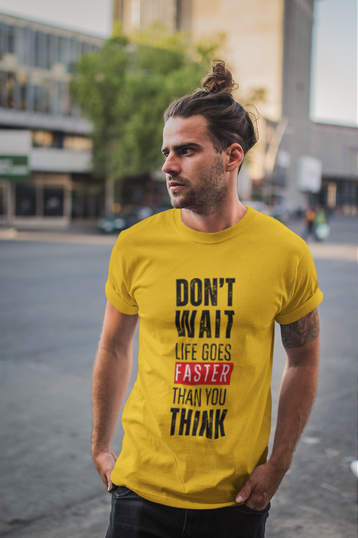 Don't Wait Half Sleeve T-Shirt for Men