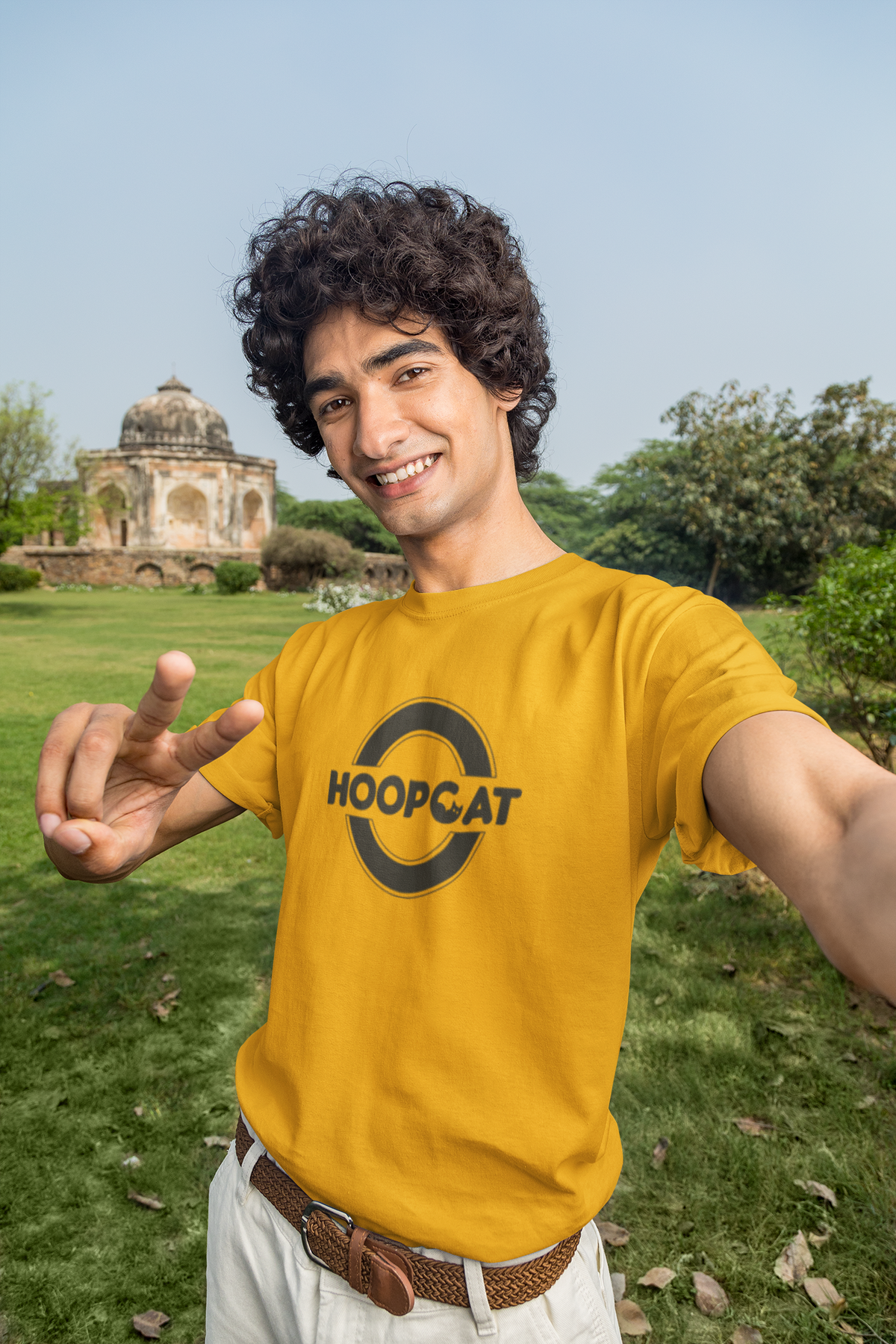 Hoopcat Brand Golden Yellow Men's T-Shirt