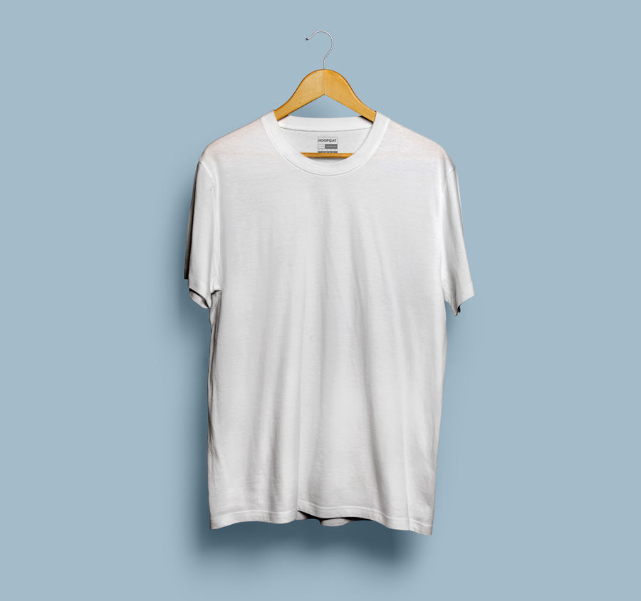 White Half Sleeve T-Shirt for Men