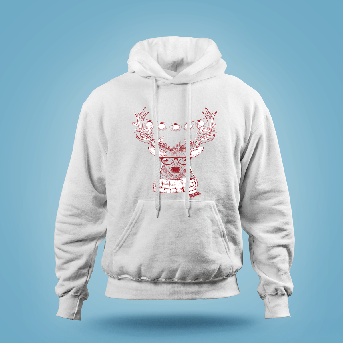 Christmas Deer Hoodie for Men