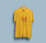 Watch Dog Golden Yellow Half Sleeve T-Shirt for Men