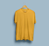 Golden Yellow Half Sleeve T-Shirt for Men